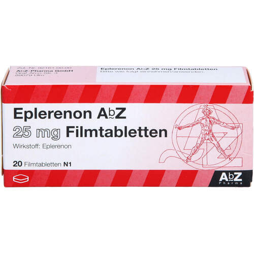 Eplerenon AbZ 25mg Filmtabletten, 20 Stk., Abz Pharma GmbH
