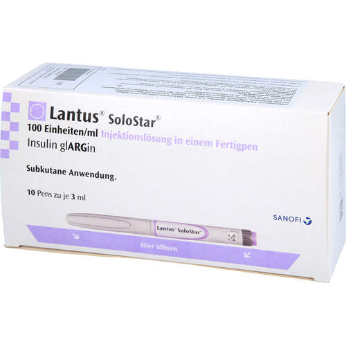 Lantus 100 E/ml SoloStar Fertigpen, 10X3 ML, CC Pharma GmbH