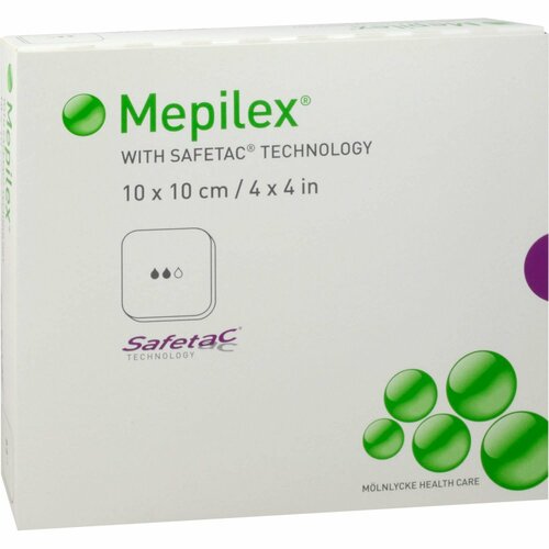 Mepilex 10x10cm Schaumverband, 5 Stk., C P C medical GmbH & Co. KG