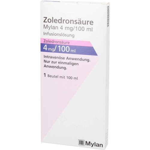 Zoledronsäure Mylan 4 mg/100 ml Infusionslösung, 1 ST, Viatris Healthcare GmbH