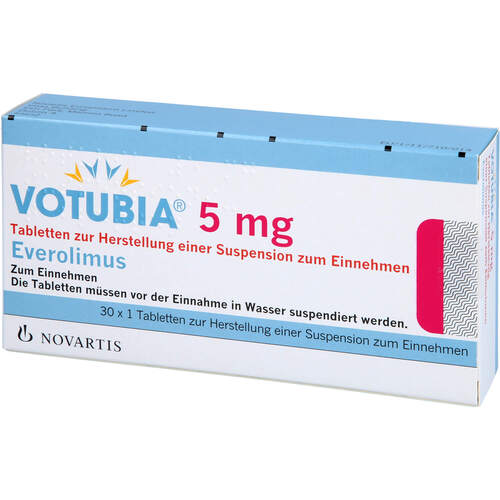 Votubia 5 mg Tabletten z.Herst.e.Suspens.z.Einneh., 30 Stk., Novartis Pharma GmbH