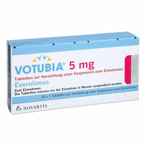 Votubia 5 mg Tabletten z.Herst.e.Suspens.z.Einneh., 30 Stk., Novartis Pharma GmbH