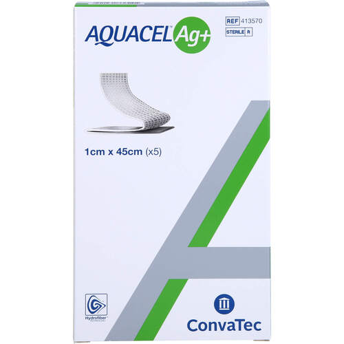 AQUACEL Ag+ 1X45CM, 5 Stk., Convatec (Germany) GmbH