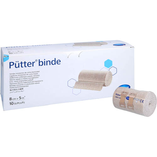 PÜTTER Binde 8cmX5m, 10 ST, C P C medical GmbH & Co. KG