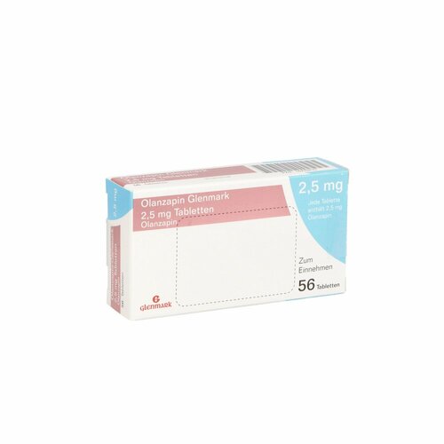 Olanzapin Glenmark 2.5mg Tabletten, 56 Stk., Glenmark Arzneimittel GmbH