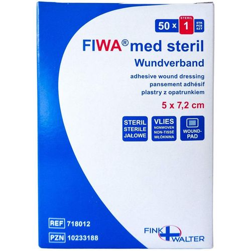 Steriler Wundverband 5cmx7.2cm, 50 Stk., Fink & Walter GmbH