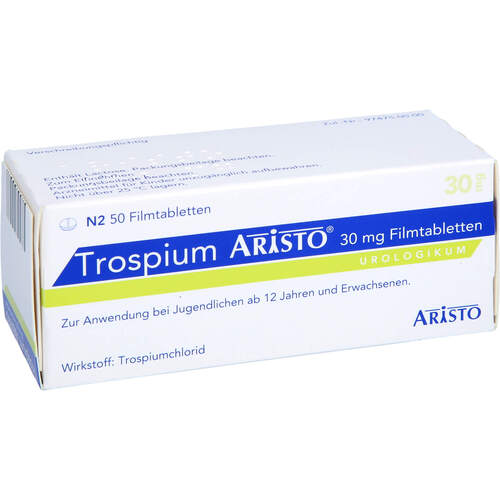 Trospium Aristo 30 mg Filmtabletten, 50 Stk., Aristo Pharma GmbH
