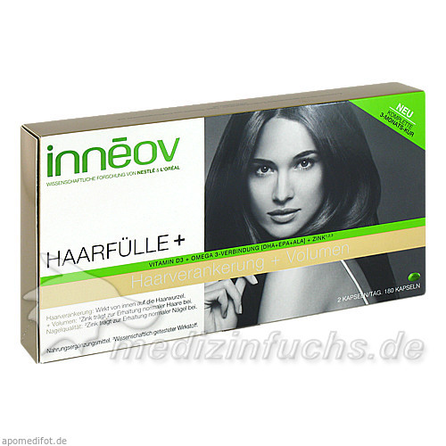 INNEOV Haarf&uuml;lle+ 3-Monats-Kur Kapseln, 180 Stk., Inneov Deutschland GmbH