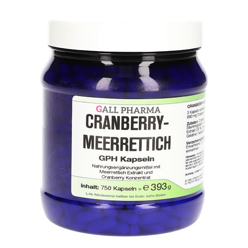 Cranberry-Meerrettich GPH Kapseln, 750 Stk., Hecht-Pharma GmbH
