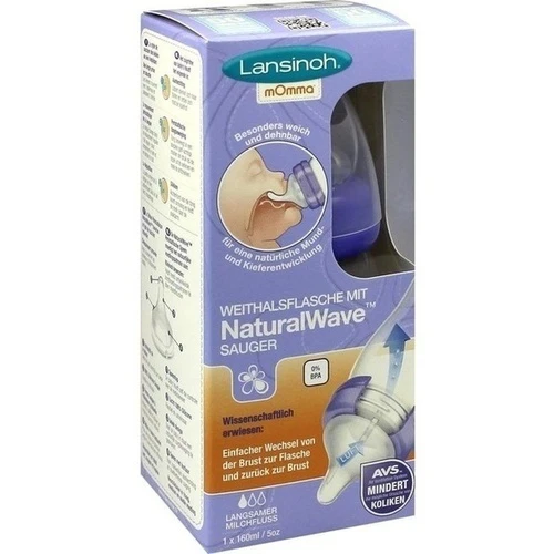Lansinoh Weithalsflasche 160ml Sauger S, 1 Stk., Lansinoh Laboratories Inc. Niederlassung Deutschland
