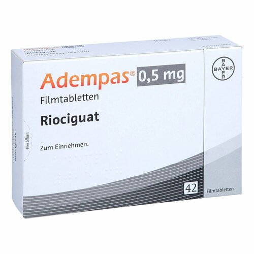 Adempas 0.5mg Filmtabletten, 42 ST, MSD Sharp & Dohme GmbH