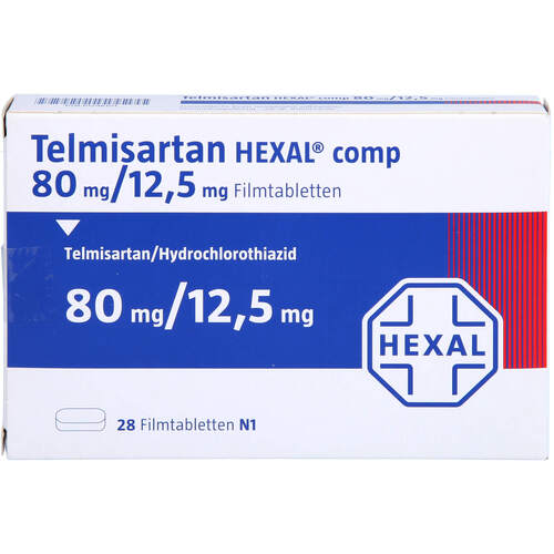 Telmisartan HEXAL comp 80mg/12.5mg, 28 Stk., HEXAL AG