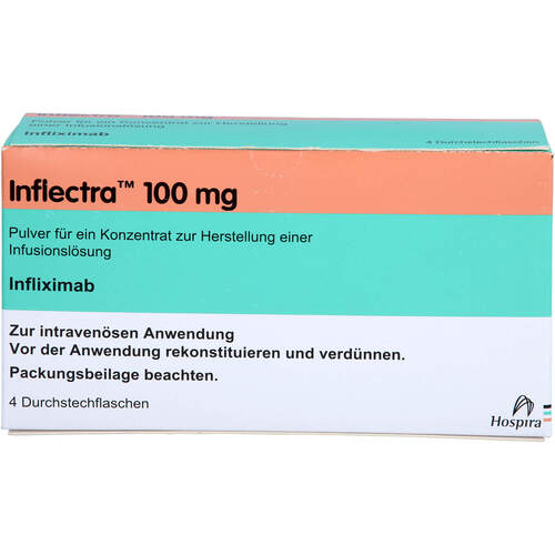 Inflectra 100mg Pulver f.e.Konzent.z.Her.Inf.Lsg., 4 Stk., Pfizer Pharma GmbH