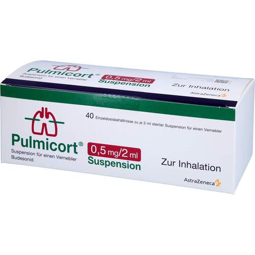 Pulmicort 0.5mg/2ml Suspension f. einen Vernebler, 40X2 ML, Axicorp Pharma GmbH