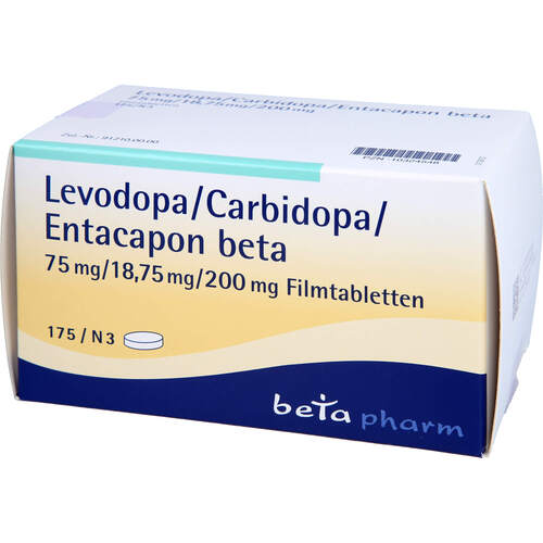 Levodopa/Carbidopa/Entacapon beta 75/18.75/200mg, 175 Stk., betapharm Arzneimittel GmbH
