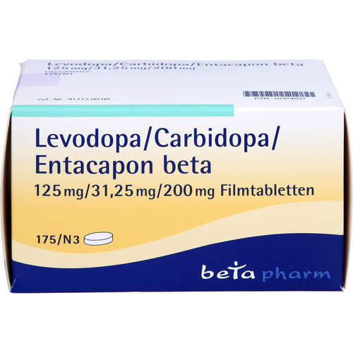 Levodopa/Carbidopa/Entacapon beta 125/31.25/200mg, 175 Stk., betapharm Arzneimittel GmbH