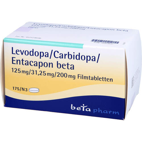 Levodopa/Carbidopa/Entacapon beta 125/31.25/200mg, 175 Stk., betapharm Arzneimittel GmbH