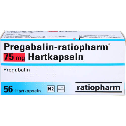 Pregabalin-ratiopharm 75 mg Hartkapseln, 56 Stk., ratiopharm GmbH