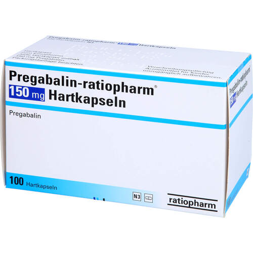Pregabalin-ratiopharm 150 mg Hartkapseln, 100 Stk., ratiopharm GmbH