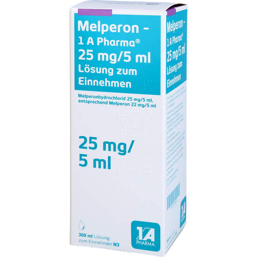 Melperon - 1 A Pharma 25 mg/5 ml Lösung zum Einneh, 300 ML, 1 A Pharma GmbH