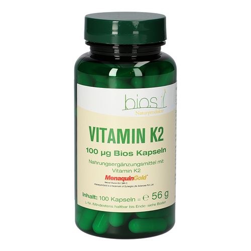 Vitamin K2 100ug Bios Kapseln, 100 Stk., Bios Medical Services Vitamin K2 100ug Bios Kapseln, 100 Stk., Bios Medical Services