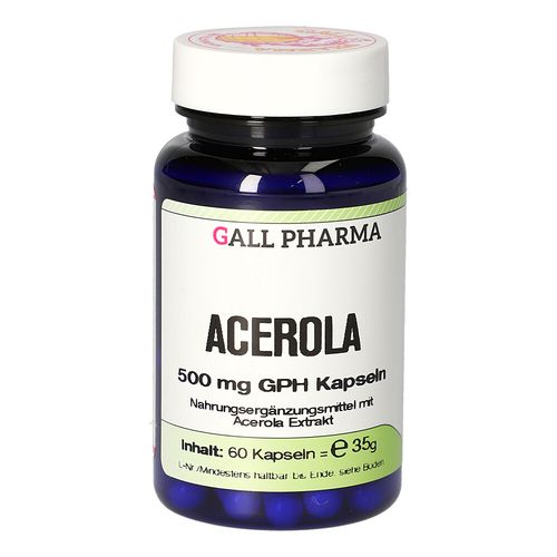 Acerola 500 mg GPH Kapseln, 60 Stk., Hecht-Pharma GmbH