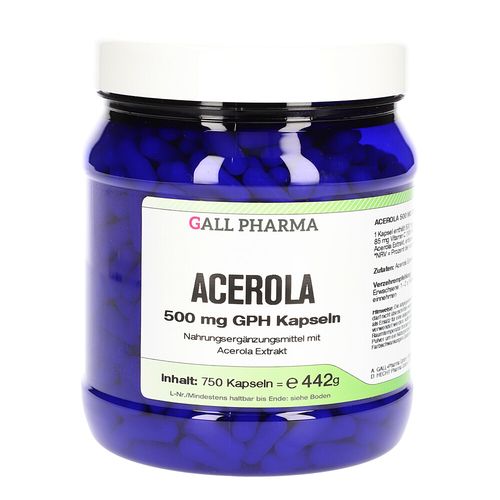 Acerola 500 mg GPH Kapseln, 750 Stk., Hecht-Pharma GmbH