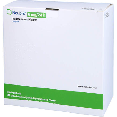 Neupro 6mg/24h transdermale Pflaster, 84 Stk., Emra-Med Arzneimittel GmbH