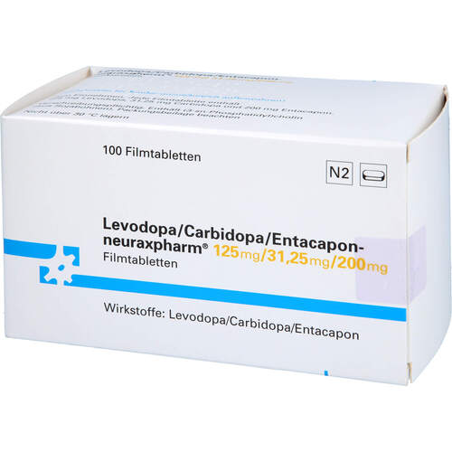 Levodopa/Carbidopa/Entacapon-neurax 125/31.25/200, 100 ST, neuraxpharm Arzneimittel GmbH