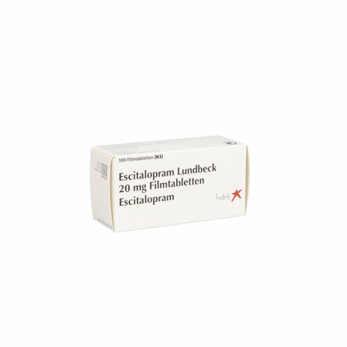 Escitalopram Lundbeck 20mg Filmtabletten, 100 ST, Lundbeck GmbH