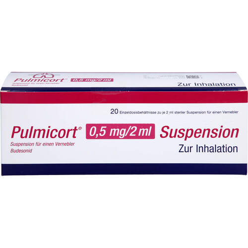 Pulmicort 0.5mg/2ml Suspension f. einen Vernebler, 20x2 ml, Axicorp Pharma GmbH Pulmicort 0.5mg/2ml Suspension f. einen Vernebler, 20x2 ml, Axicorp Pharma GmbH