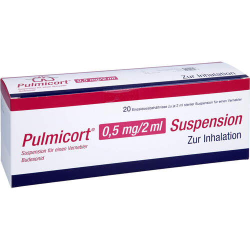Pulmicort 0.5mg/2ml Suspension f. einen Vernebler, 20x2 ml, Axicorp Pharma GmbH Pulmicort 0.5mg/2ml Suspension f. einen Vernebler, 20x2 ml, Axicorp Pharma GmbH