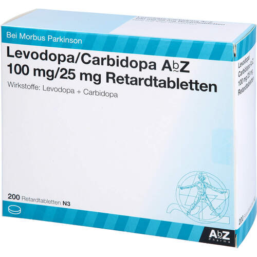 Levodopa/Carbidopa AbZ 100/25 mg Retardtabletten, 200 ST, Abz Pharma GmbH