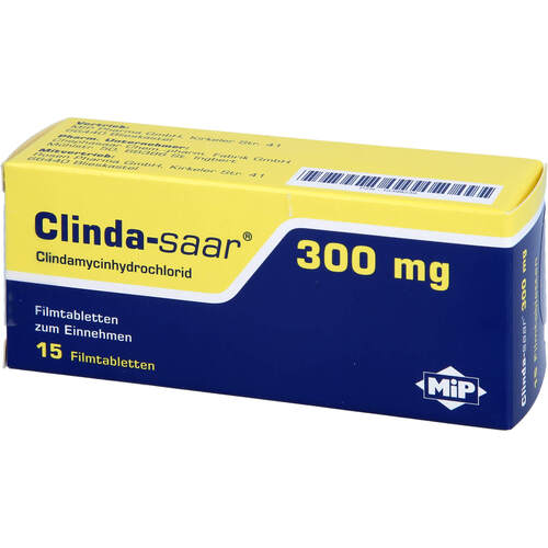Clinda-saar 300mg Filmtablette, 15 Stk., Mip Pharma GmbH