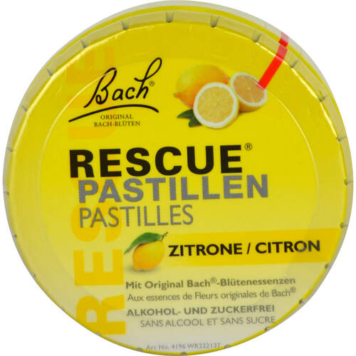 BACH ORIGINAL Rescue Pastillen Zitrone, 50 g, Nelsons GmbH