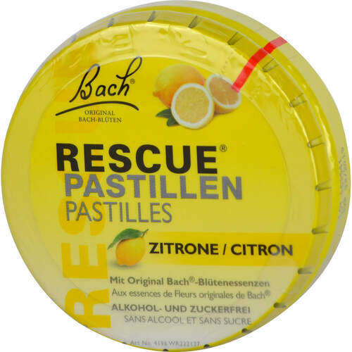 BACH ORIGINAL Rescue Pastillen Zitrone, 50 g, Nelsons GmbH
