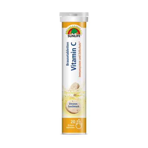 Sunlife Vitamin C Brausetabletten, 20 Stk., Sunlife GmbH Produktions- und Vertriebsgesellschaft mbH