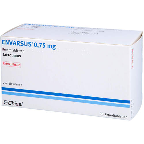 Envarsus 0.75mg Retardtabletten, 90 Stk., Chiesi GmbH