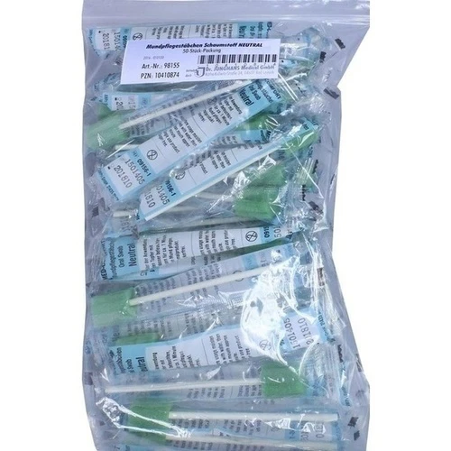 Mundpflegest&auml;bchen Schaumstoff neutral, 50 Stk., Dr. Junghans Medical GmbH