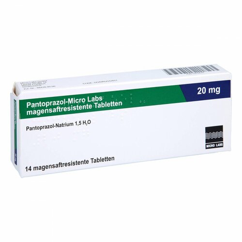 Pantoprazol-Micro Labs 20 mg, 14 ST, Micro Labs GmbH