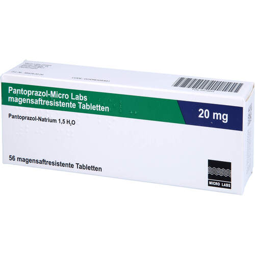 Pantoprazol-Micro Labs 20 mg, 56 Stk., Micro Labs GmbH