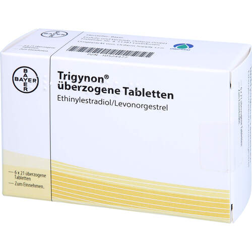 Trigynon 21 überzogene Tabletten, 6X21 ST, Orifarm GmbH