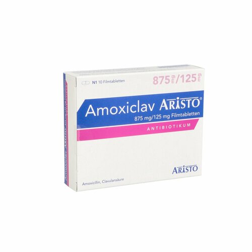 Amoxiclav Aristo 875/125mg Filmtabletten, 10 Stk., Aristo Pharma GmbH