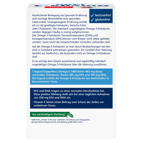 Doppelherz Omega-3 1400, 120 Stk., Queisser Pharma GmbH & Co. KG