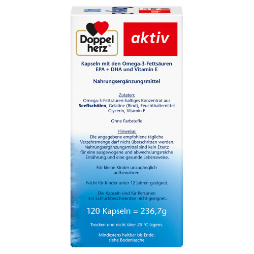 Doppelherz Omega-3 1400, 120 Stk., Queisser Pharma GmbH & Co. KG