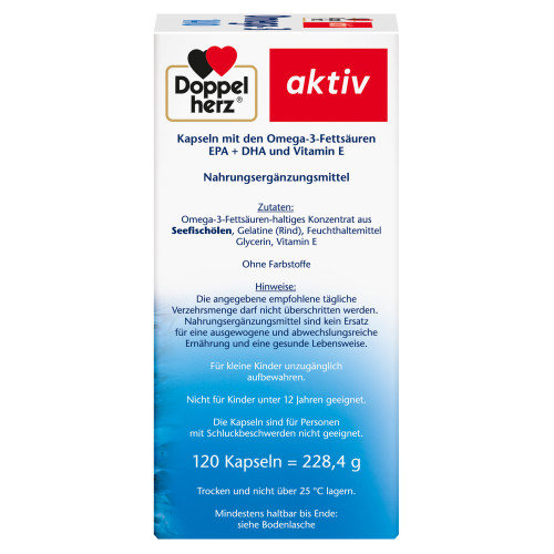 Doppelherz Omega-3 1400, 120 Stk., Queisser Pharma GmbH & Co. KG