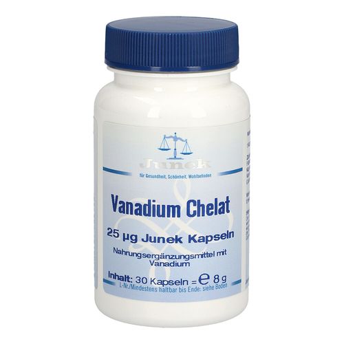 Vanadium Chelat 25ug Junek Kapseln, 30 Stk., Bios Medical Services