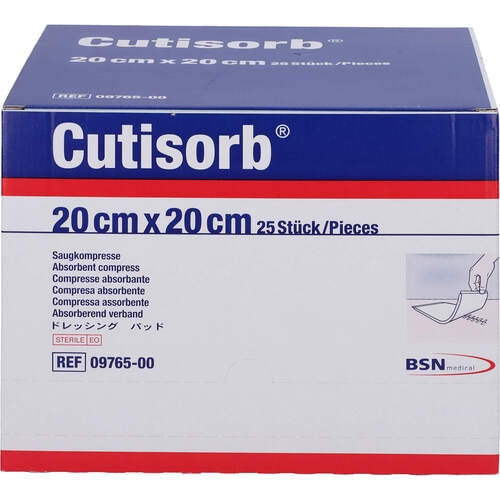 Cutisorb 20x20 steril Saugkompressen, 25 ST, Bsn Medical GmbH