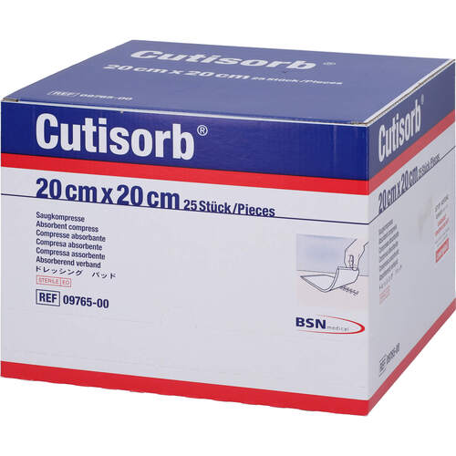 Cutisorb 20x20 steril Saugkompressen, 25 ST, Bsn Medical GmbH