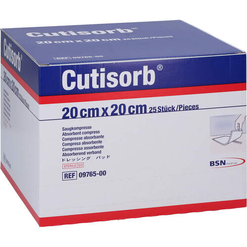 Cutisorb 20x20 steril Saugkompressen, 25 ST, Bsn Medical GmbH